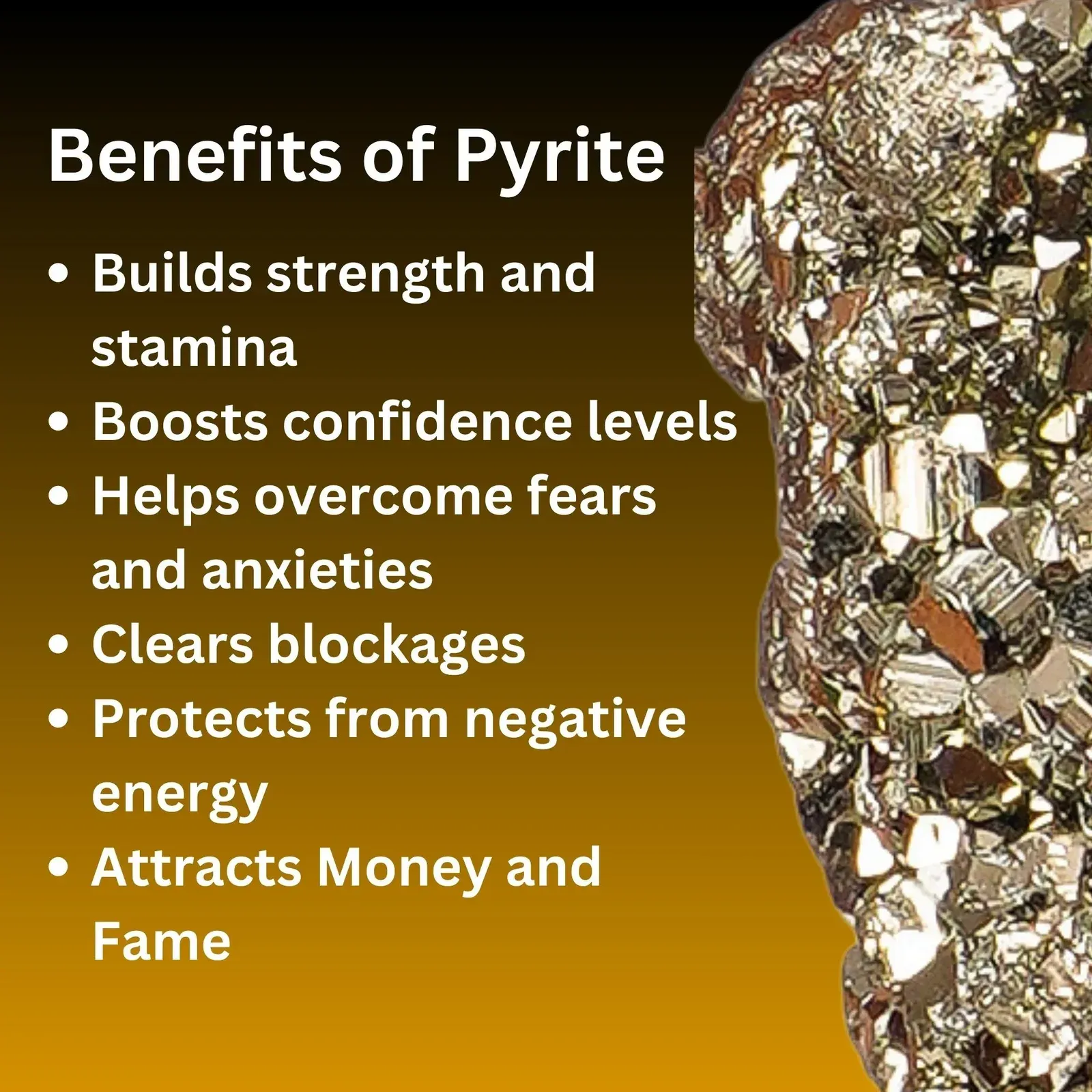 Pyrite Palm Stone — MB Global Agate