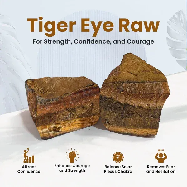 Tiger Eye Raw Stone — MB Global Agate
