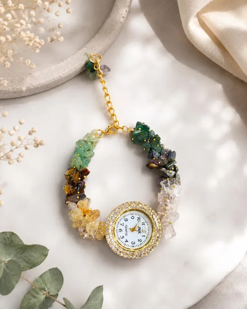 Seven Chakra Set Crystal Watch — MB Global Agate