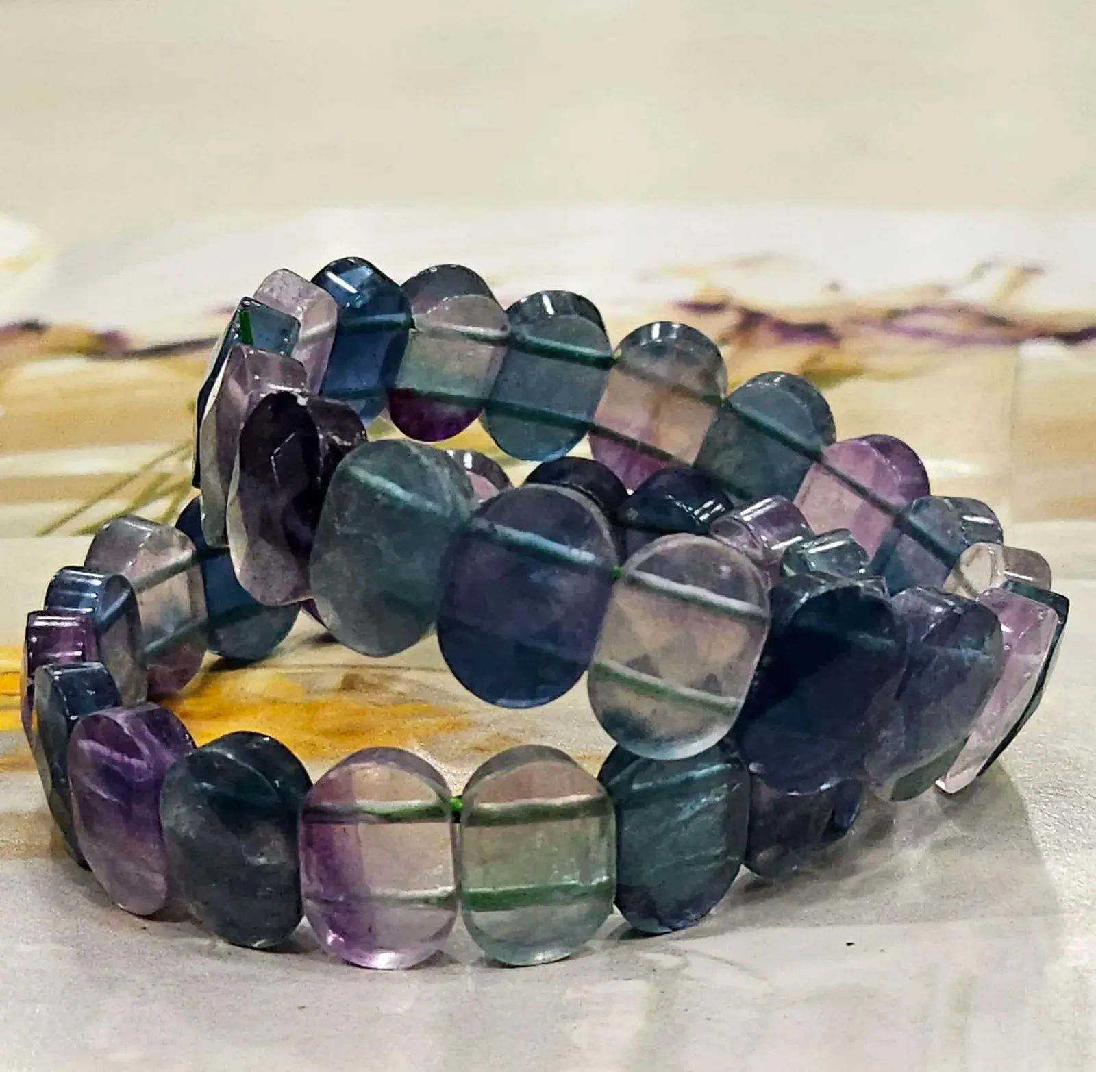 Fluorite Bracelet (BR-F-11) — MB Global Agate