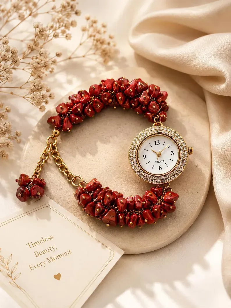 Red Jasper Crystal Watch — MB Global Agate