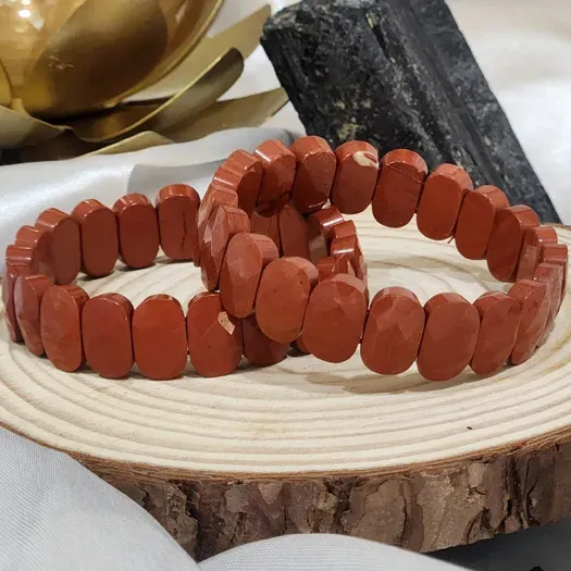 Red Jasper Bracelet (BR-F-15) — MB Global Agate