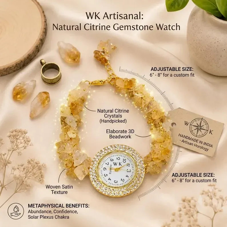 Citrine Crystal Watch — MB Global Agate