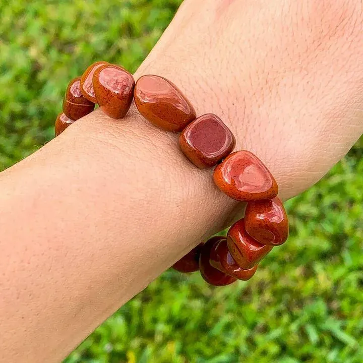Red Jasper Bracelet (TUBM12) — MB Global Agate