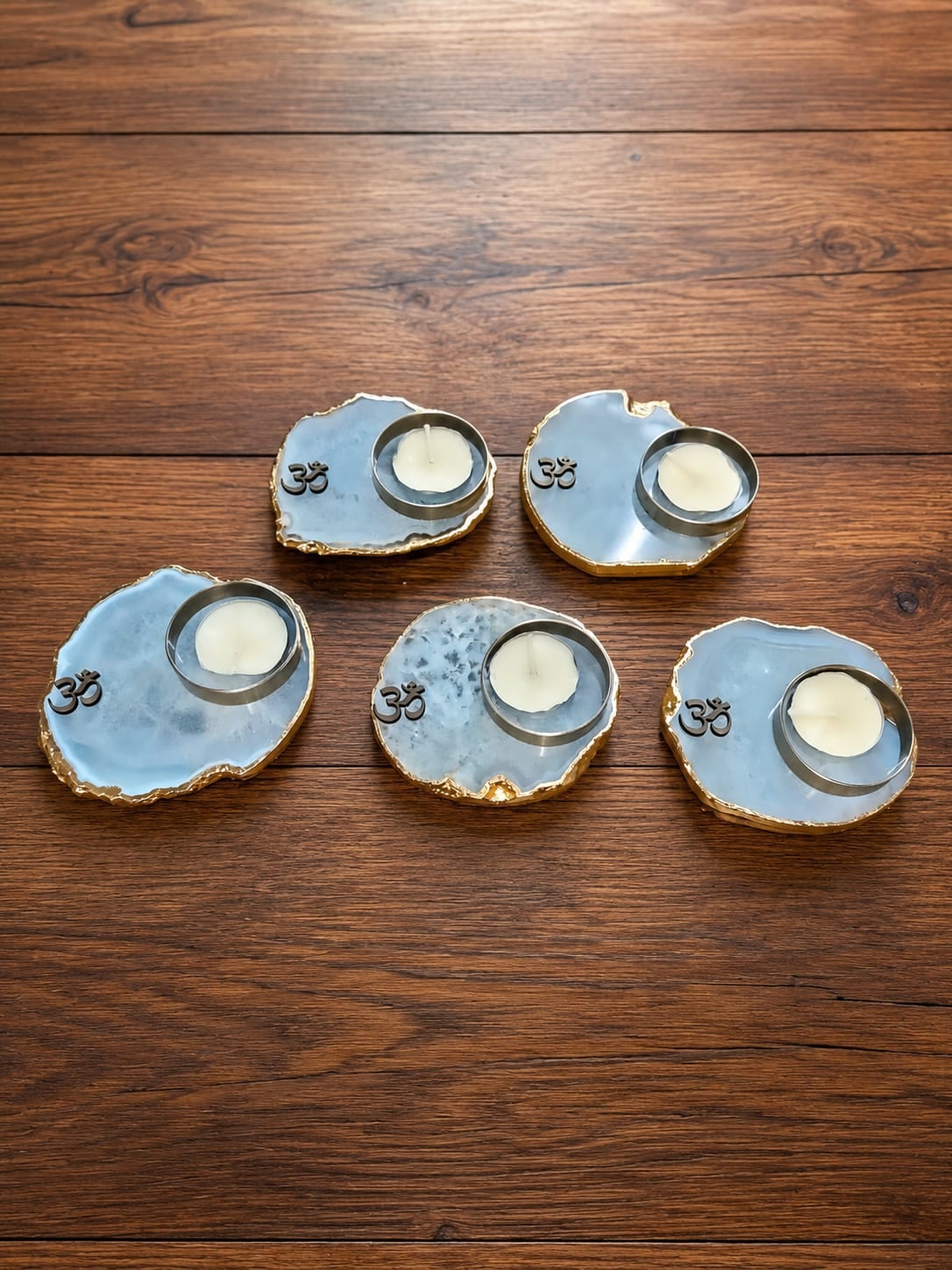 Om coaster diya — MB Global Agate