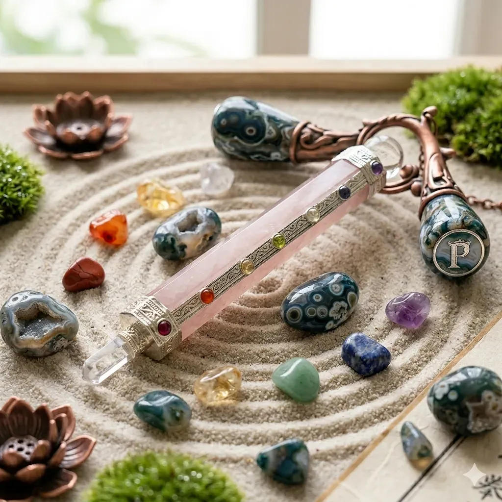 Rose Quartz Wand — MB Global Agate