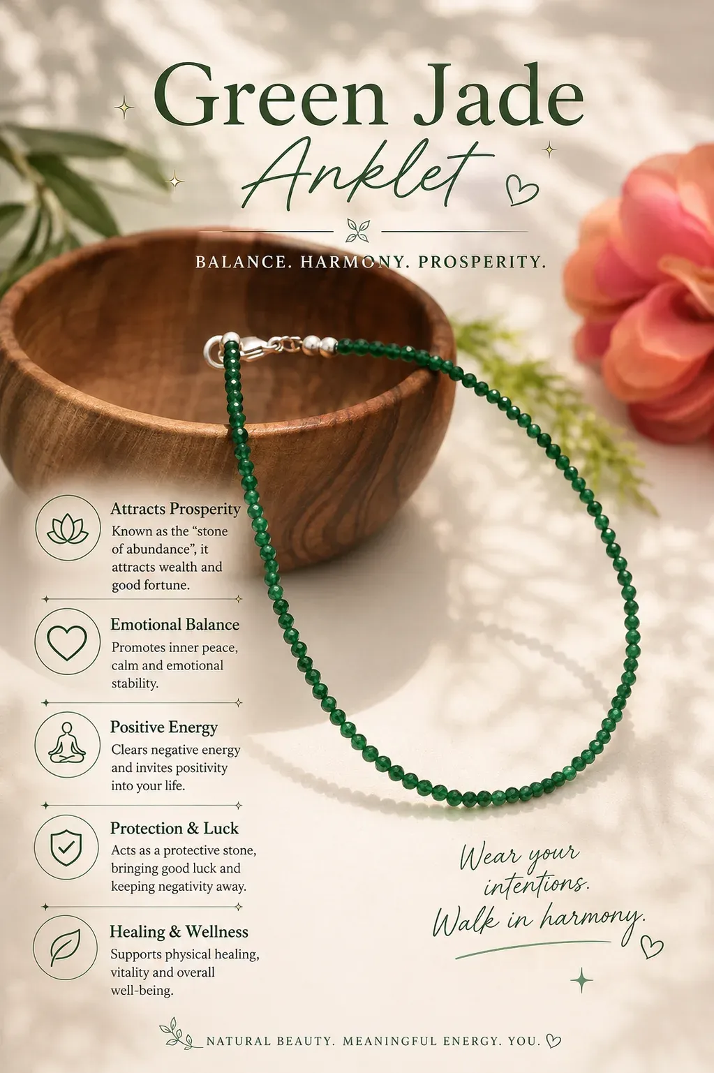 Jade Anklet — MB Global Agate