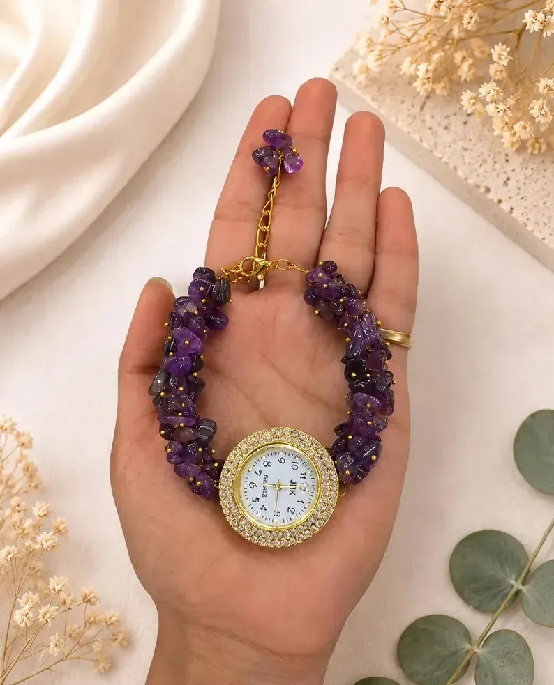 Amethyst Crystal Watch — MB Global Agate