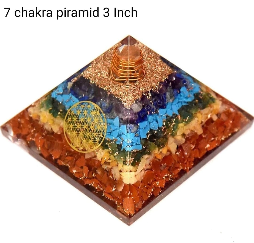 Seven Chakra Orgone Pyramid